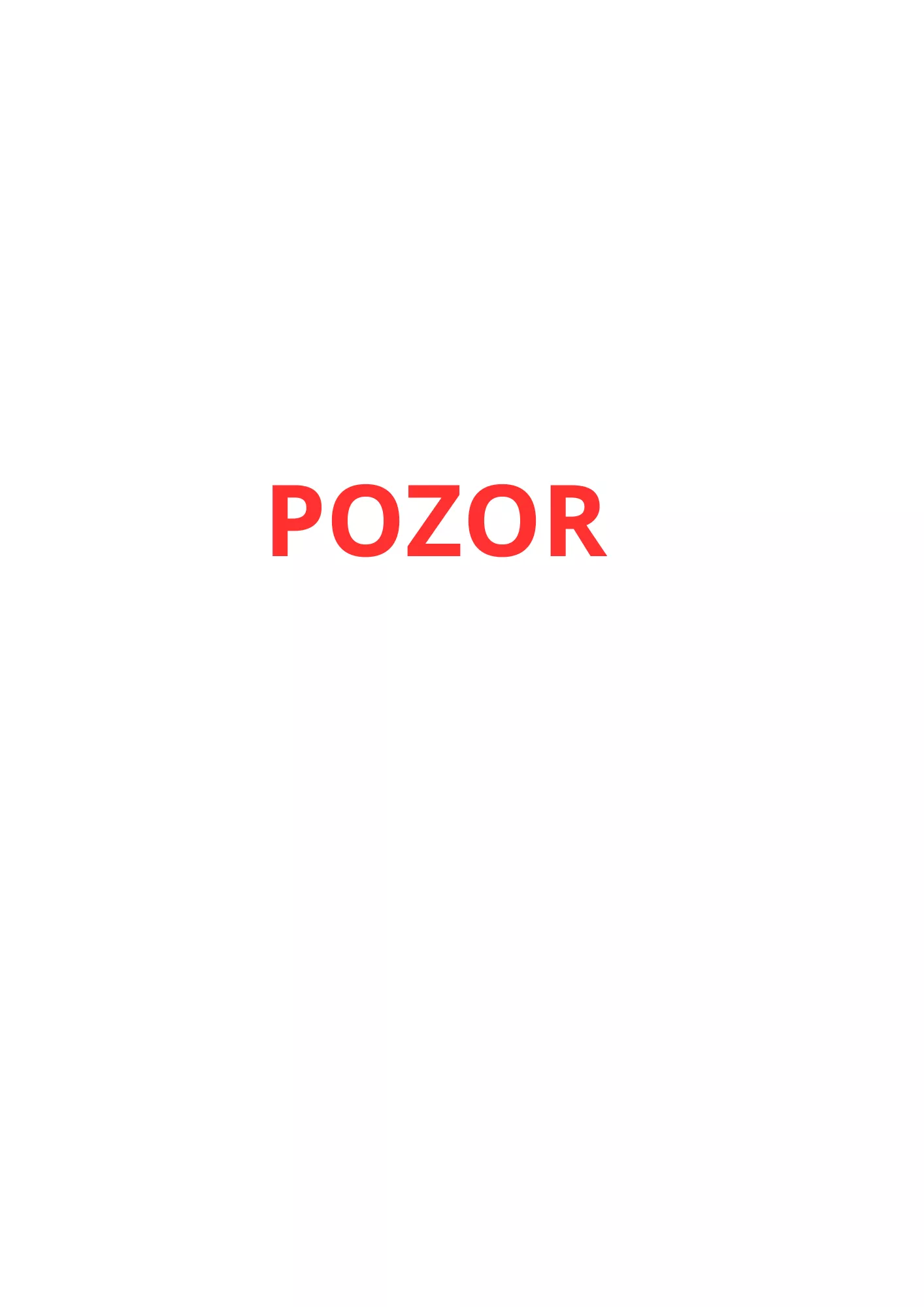 Pozor